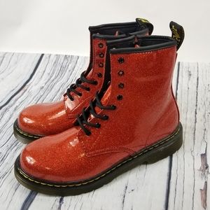 Dr Martens 1460 Glitter Red Zip Lace Boo